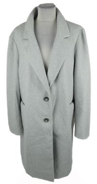 Dámský šedý flaušový kabát Primark 