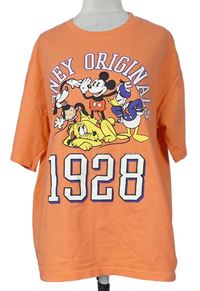 Dámske oranžové tričko s Mickeym Primark