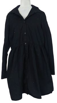 Dámske čierne košeľové šaty Asos