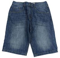 Tmavomodré short riflové kraťasy Denim Co.