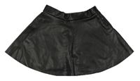 Čierna koženková sukňa H&M