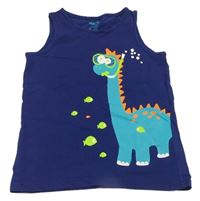 Tmavomodré tielko s dinosaurom Lupilu