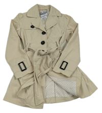 Béžový plátěný jarní kabát C&A