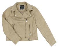 Béžová semišová jarní bunda C&A