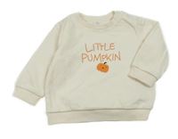 Smotanová mikina s nápisom a tekvicou M&S