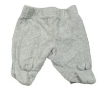 Světlešedé sametové polodupky Smile