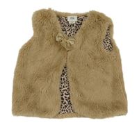 Béžová kožušinová vesta River Island