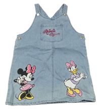 Světlemodré riflové šaty s Minnie a Daisy Primark