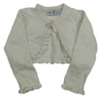 Biele pletené bolerko