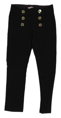 Černé tregíny s knoflíčky Original marines