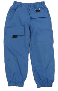 Modré nohavice s vreckom Shein