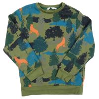 Khaki mikina s vlky M&S