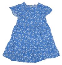 Modro-biele kvetované ľahké šaty Primark