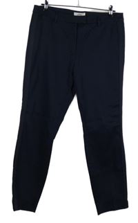 Dámské tmavomodré plátěné chino kalhoty Tchibp