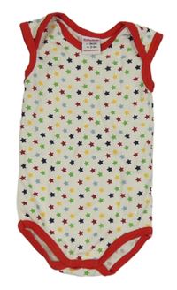 Bílé body s barevnými hvězdami Babybutt