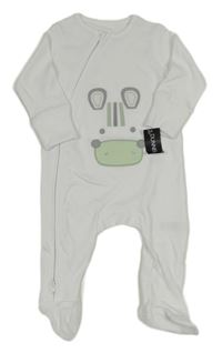 Nové - Biely overal so zebrou Dunnes