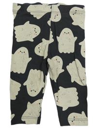 Tmavosivé legíny s duchy Tu