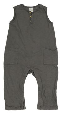 Sivý teplákový overal s vreckami H&M