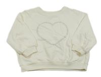 Smetanová mikina s kamínky H&M