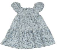 Bielo-modré kvetované šaty Primark