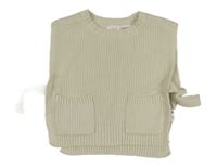 Smotanová pletená vesta Zara