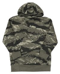 Šedo-antracitová army mikina s kapucí George 