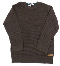 Čokoládový rebrovaný sveter H&M