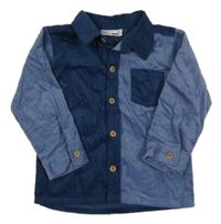 Tmavo-svetlomodrá menšestrová košeľa Ergee