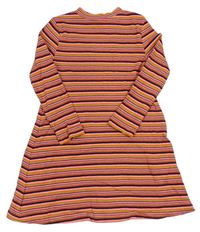 Farebné pruhované rebrované šaty Matalan