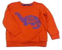 Červená mikina s dinosaurom George
