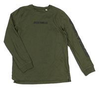 Khaki triko s logem Jack Wills