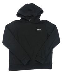Čierna mikina s nápisom a kapucňou Rascal