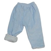 Světlemodré sametové zateplené kalhoty Sardon