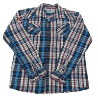 Barevná kostkovaná košile s nápisem Firfly vel. 16 let