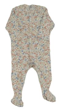 Bílý overal s kytičkami H&M