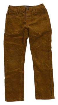 Hnědé manšestrové kalhoty Next 