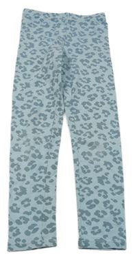 Světlemodro-modré vzorované legíny Tchibo