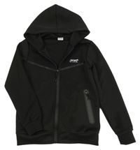 Černá propínací sportovní mikina s kapucí Chapter young