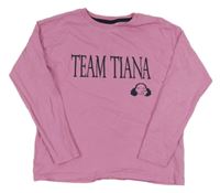 Růžové triko s nápisem George 