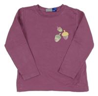 Fialovorůžová mikina so žaludy Lupilu