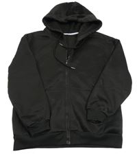 Čierna prepínaci mikina s kapucňou