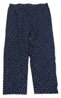 Tmavomodré capri legíny s bodkami Topolino
