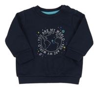 Tmavomodrá mikina s planetou F&F