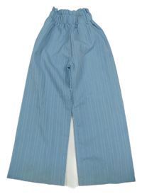 Modré vzorované culottes nohavice