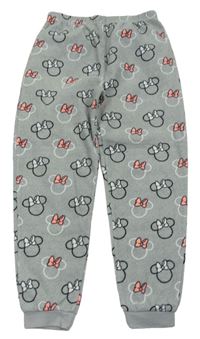 Sivé fleecové pyžamové nohavice s Minnie Disney