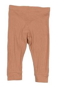 Broskvové rebrované tepláky F&F