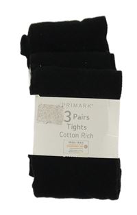 Nové - 3x - čierne pančuchy PRIMARK