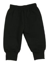 Tmavokhaki teplákové tepláky s potlačou