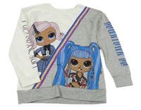 Bílo-šedá mikina s L.O.L SURPRISE! George