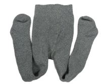 Šedo-stříbrné melírované teplé punčocháče L&D